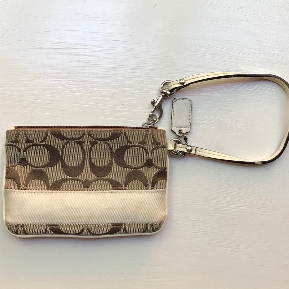 Signature Coach Wristlet/Coin Purse